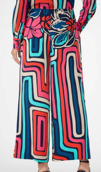 Trina Turk cubism pant in mutli pattern - women's pants