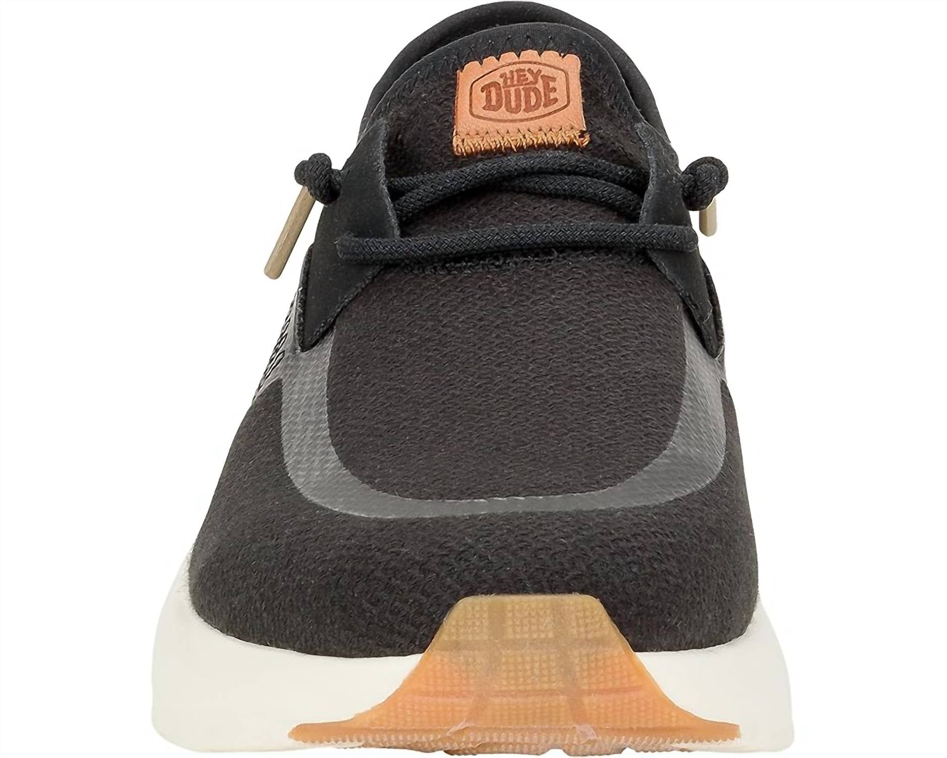 HEY DUDE Women's Sirocco Neutrals Sneakers in black - women's sneaker - view 4