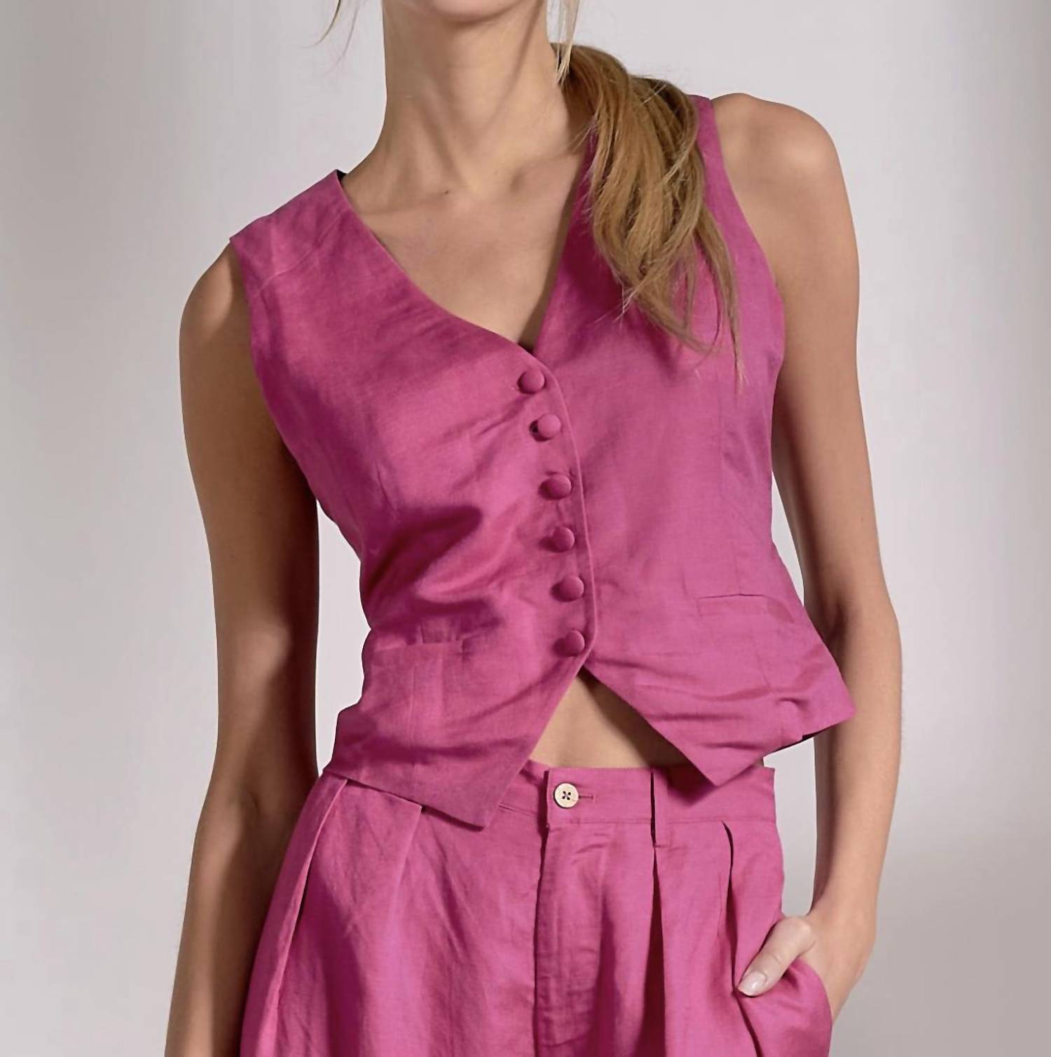 Elan - Button Up Vest