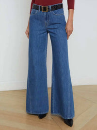 L'Agence - Beau High Rise Wide Leg Jeans