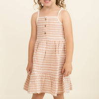 Makemake Organics - Organic Buttoned Tiered Dress
