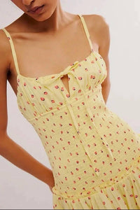 Free People - Lavender Daze Smocked Midi Dress