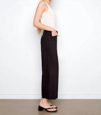 Charlie B - Stretch Linen Wide Leg Button Front Pants
