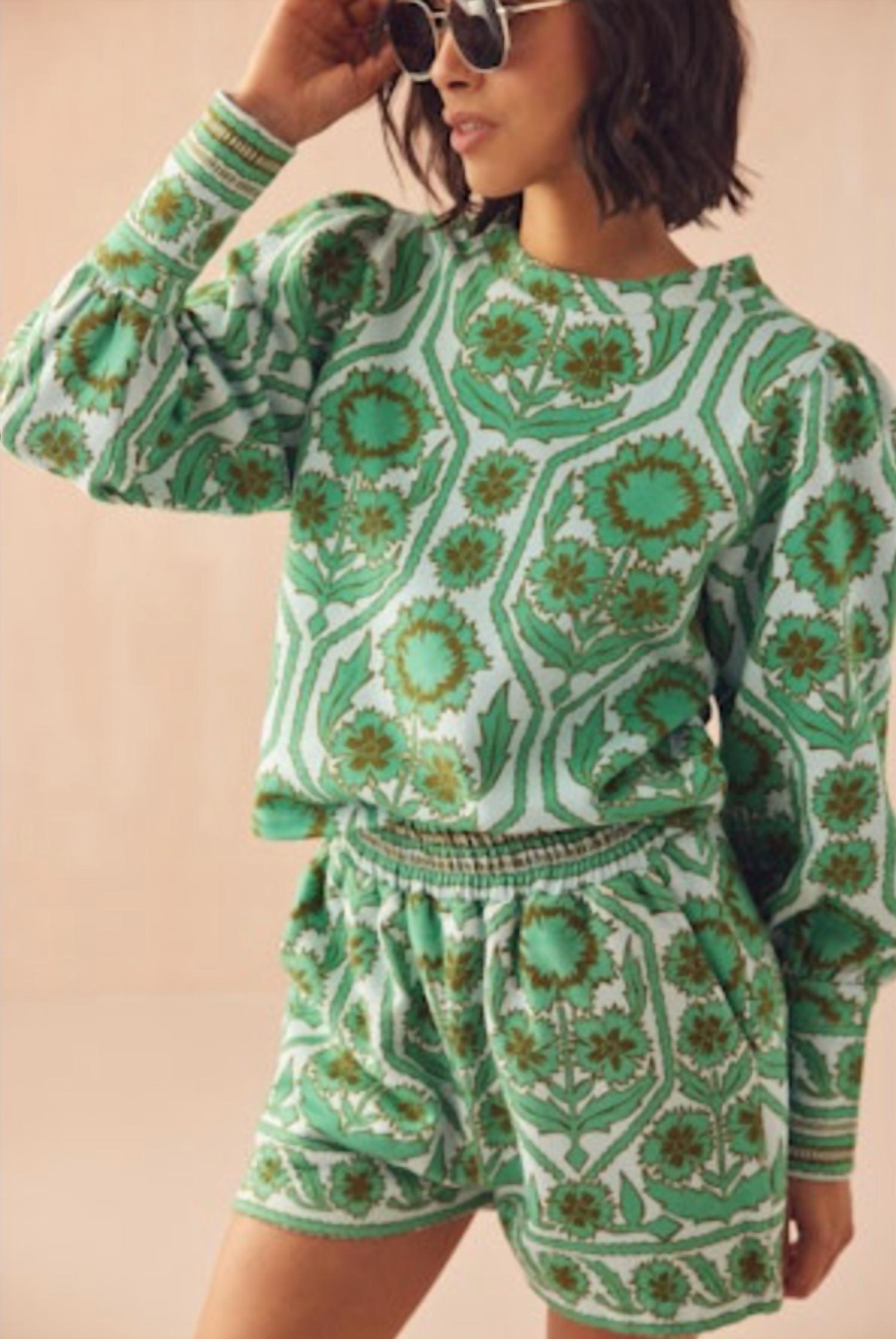 OMIKA Lydia Sweatshirt in tessa shisho - women's top - alternate view