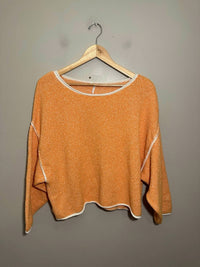 Free People Bardot Solid Sweater in orange peel - women's sweater - view 4