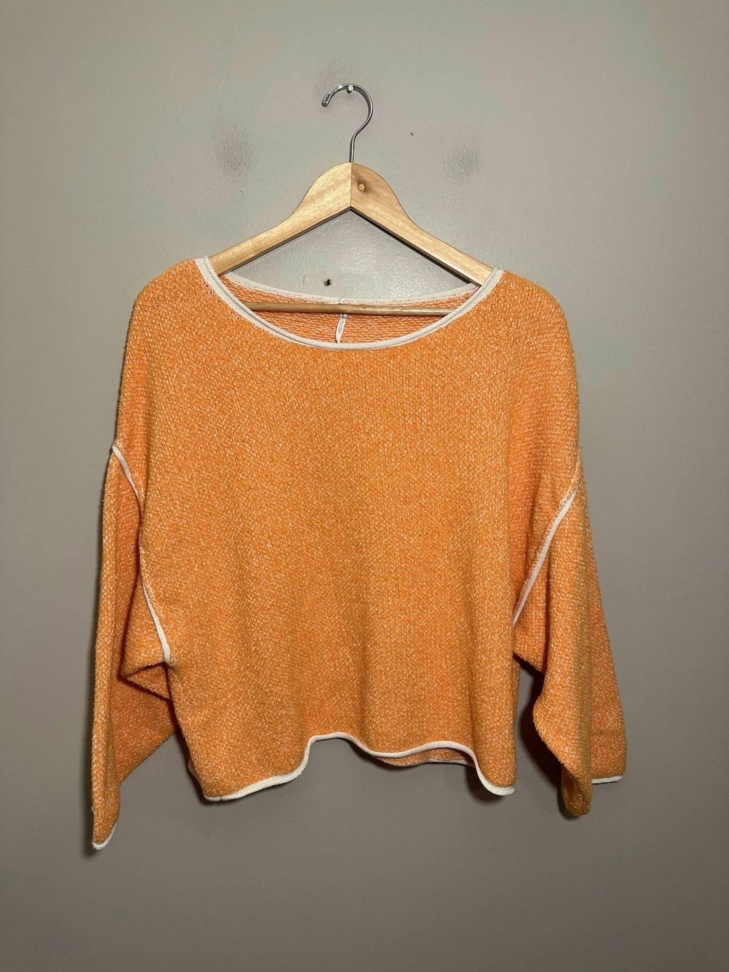 Free People Bardot Solid Sweater in orange peel - women's sweater - view 4