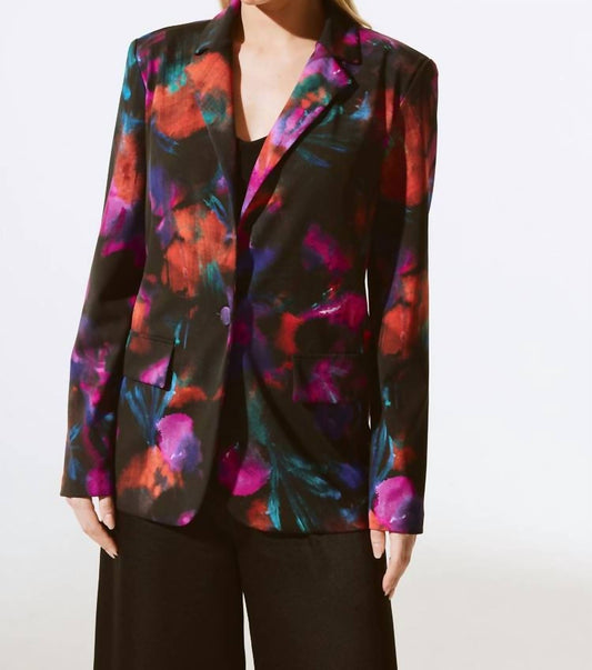 Joseph Ribkoff - SILKY KNIT FLORAL BLAZER