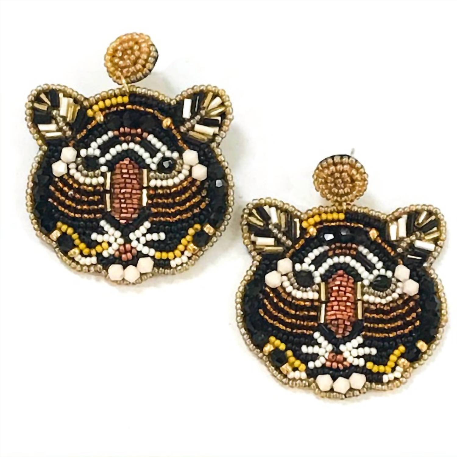Allie Beads - Tiger Earrings