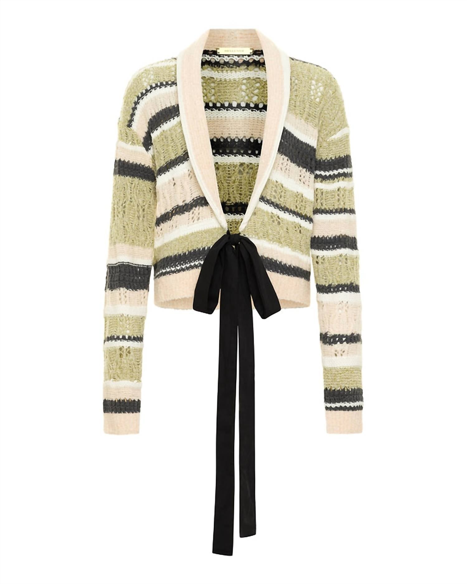 Hellessy - Meyer Stripe Belted Wrap Cardigan