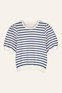 Ba&Sh - Tamar Striped Cropped Sweatshirt