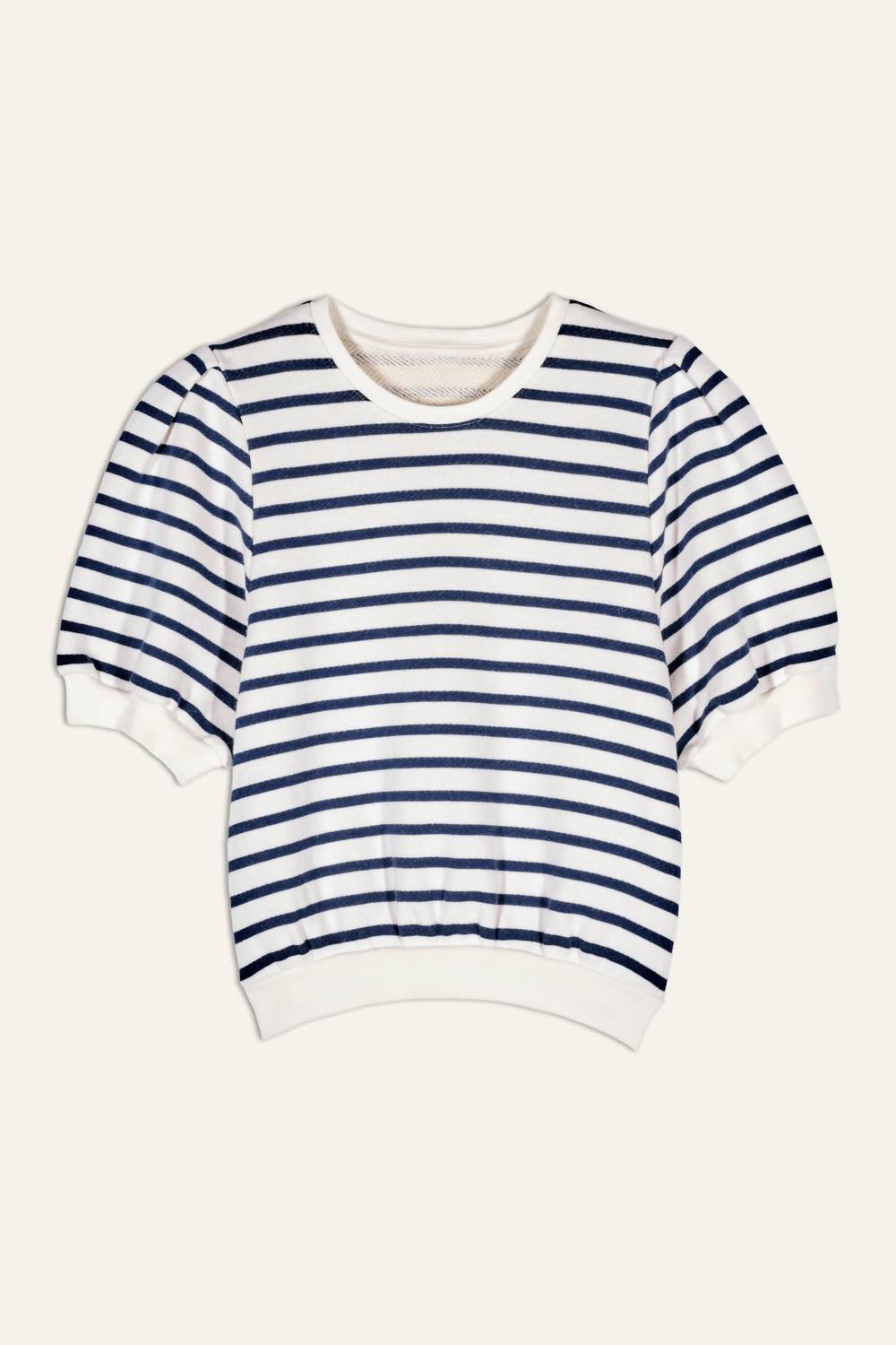 Ba&Sh - Tamar Striped Cropped Sweatshirt