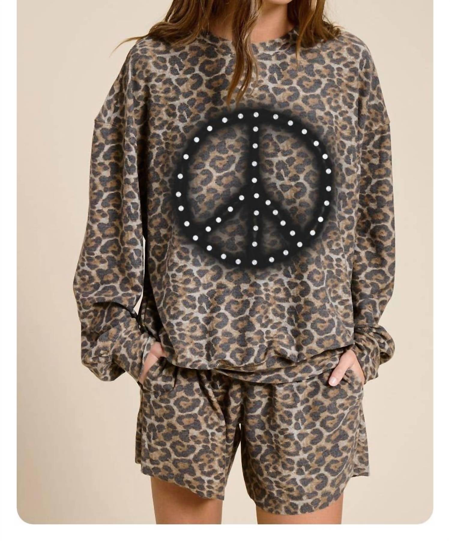 Zutter - Puff Brush Peace Off Graphic French Terry Pullover