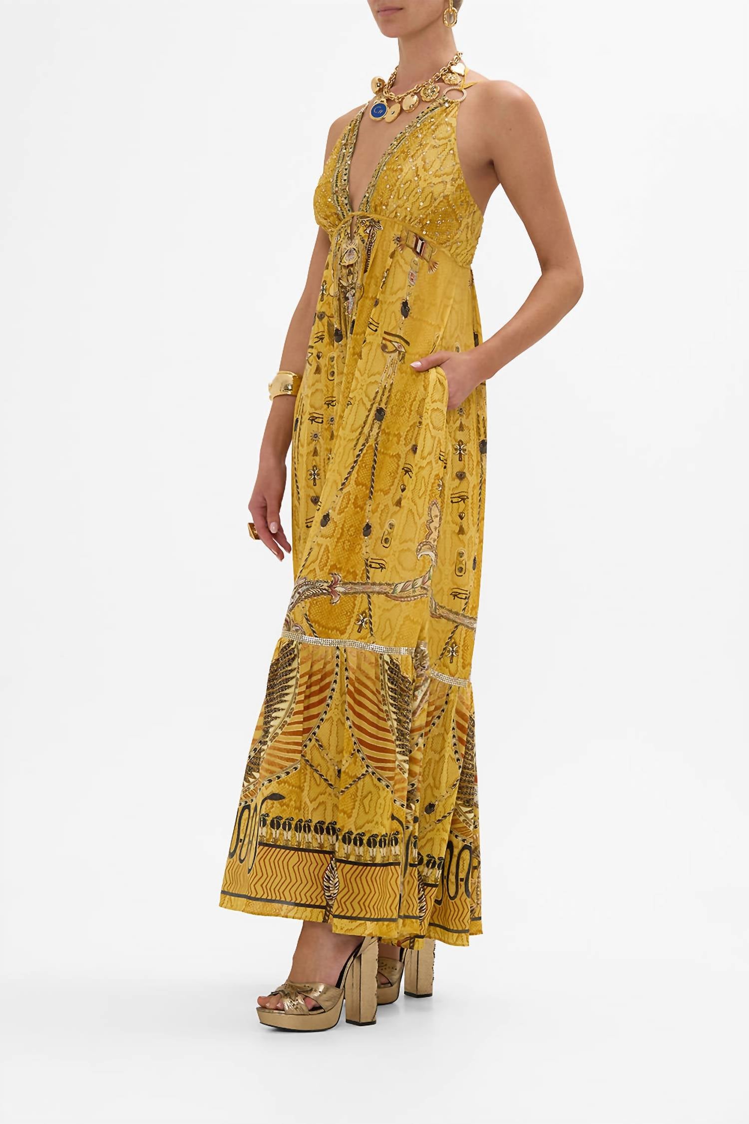 Camilla - Tiered Dress With Hardware