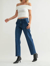 Just Black Denim - Utility Pocket Straight Jeans