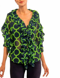 Gretchen Scott - Ruffle Stilt Skin Blouse