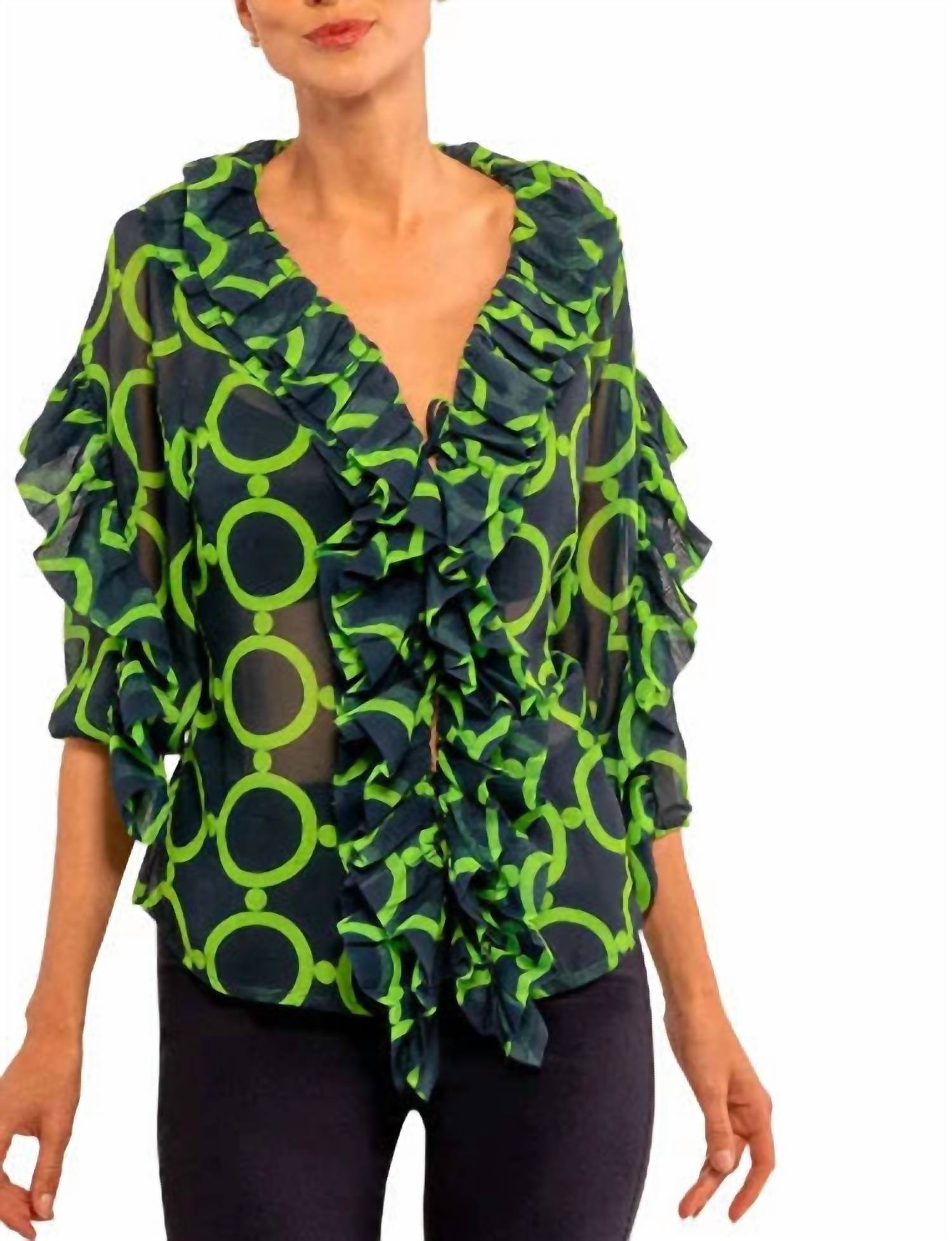 Gretchen Scott - Ruffle Stilt Skin Blouse