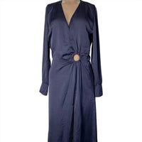 Ba&Sh - Women's V-neck Jacquard Midi Dress