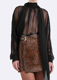 Nonchalant Label Blaine Mini Skirt in cheetah - women's skirt