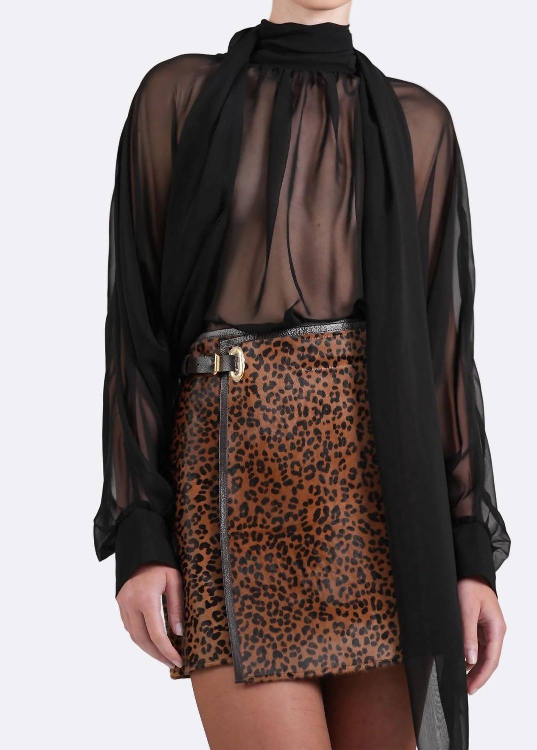 Nonchalant Label Blaine Mini Skirt in cheetah - women's skirt