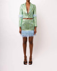 Amylynn - Lorna Feather Trim Jacket