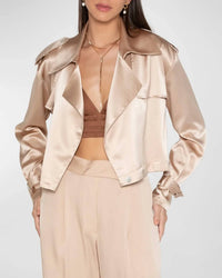 Nouvelle / Silk95Five - Women's Kensington Trench Crop