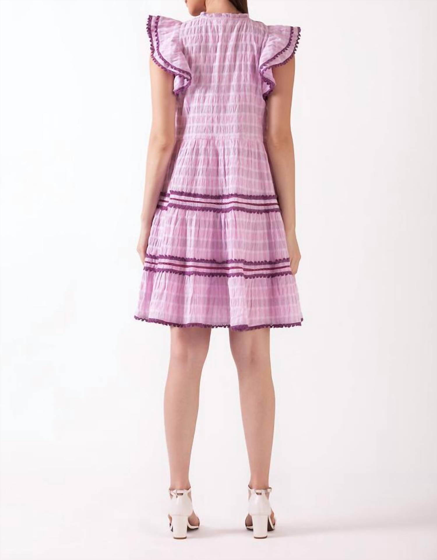 Celina Moon Floss Mini Dress in pink - women's dress - view 4