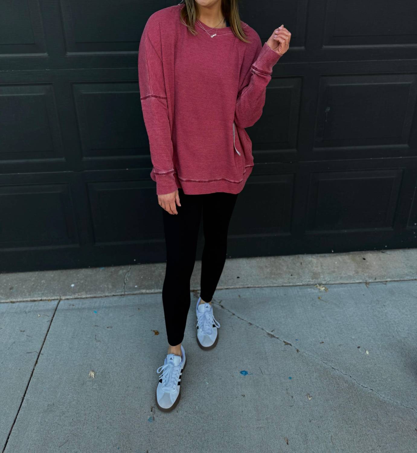 Mono B - Waffle Ribbed Pullover