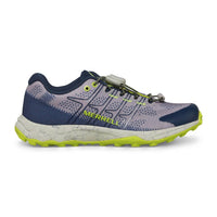 MERRELL Little Kid's Moab Flight Low Sneaker in grey navy citron - kids' sneaker