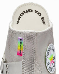 Converse Unisex Chuck 70 Pride Hi Top Sneakers in silver - women's sneaker - view 9