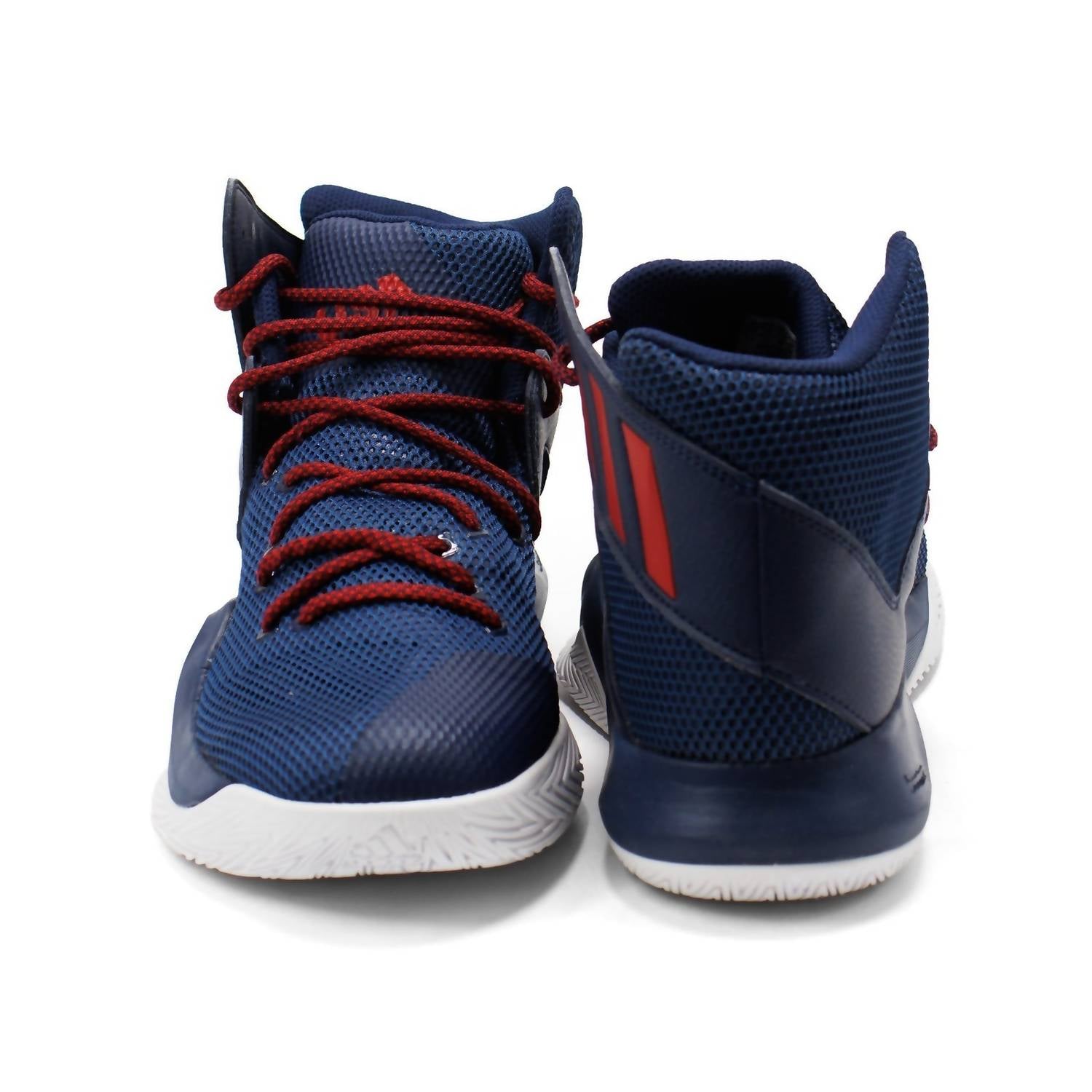 adidas Men's Sm Crazy Bounce Usa Basketball Shoes in navy scarlet - men's shoe - view 6