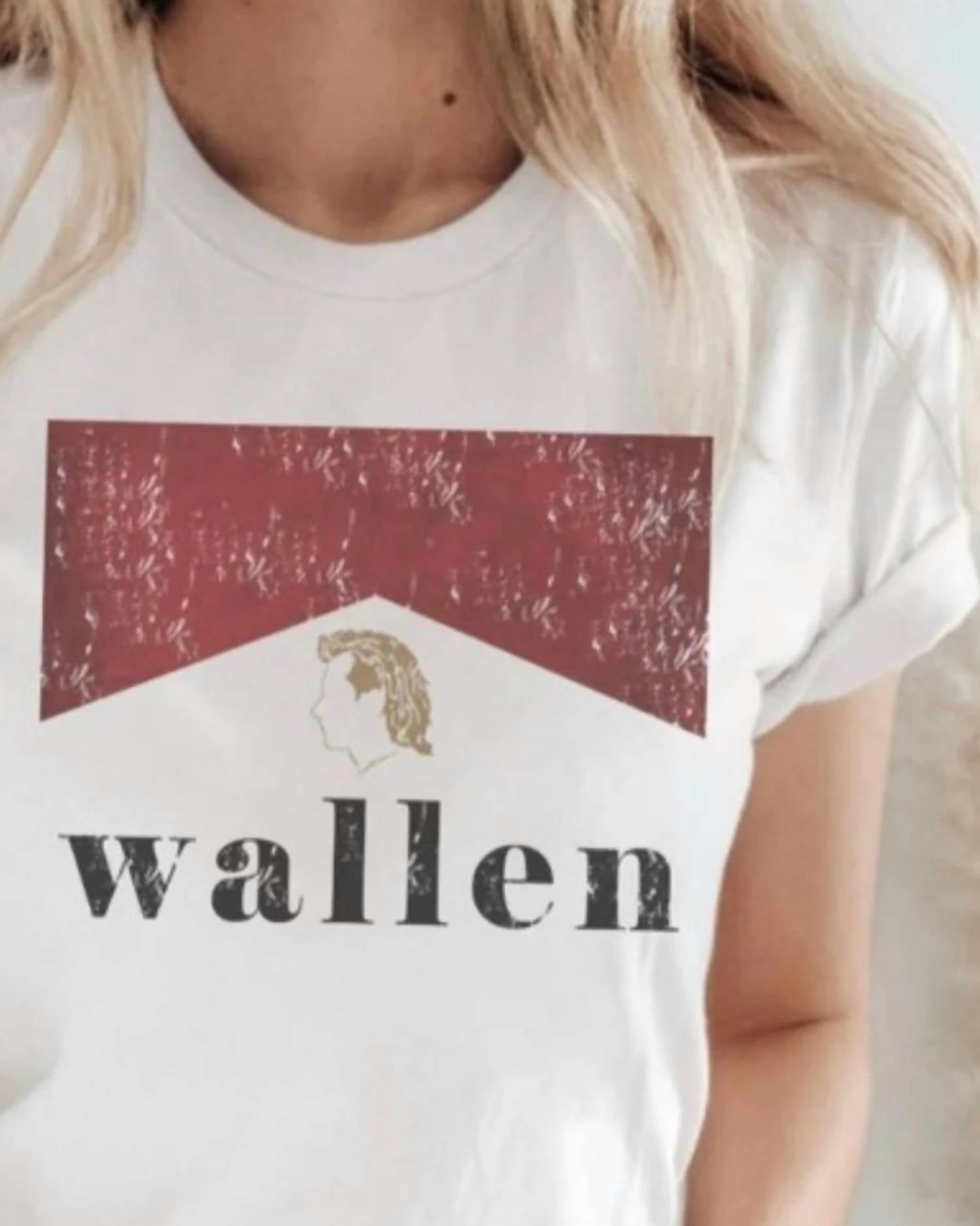 GILDAN Wallen Short Sleeve Tee - Plus in white - women's t-shirt - detail view