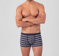 Ron Dorff Boxer Briefs With Double Stripes in navy - men's item