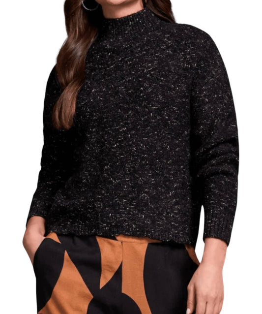 Tribal - Mock Neck Drop Shoulder Sweater