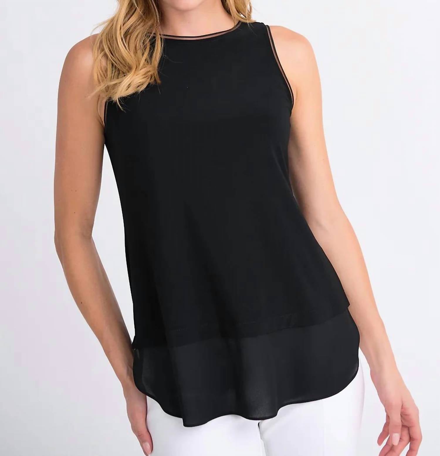 Joseph Ribkoff - Georgette Layered Sleeveless Tank Top