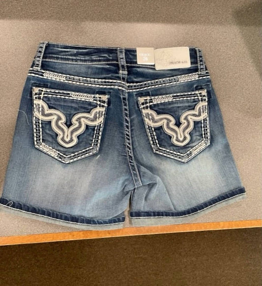 Grace In La - Women's Easy Fit Jean Shorts With Thick Stitching