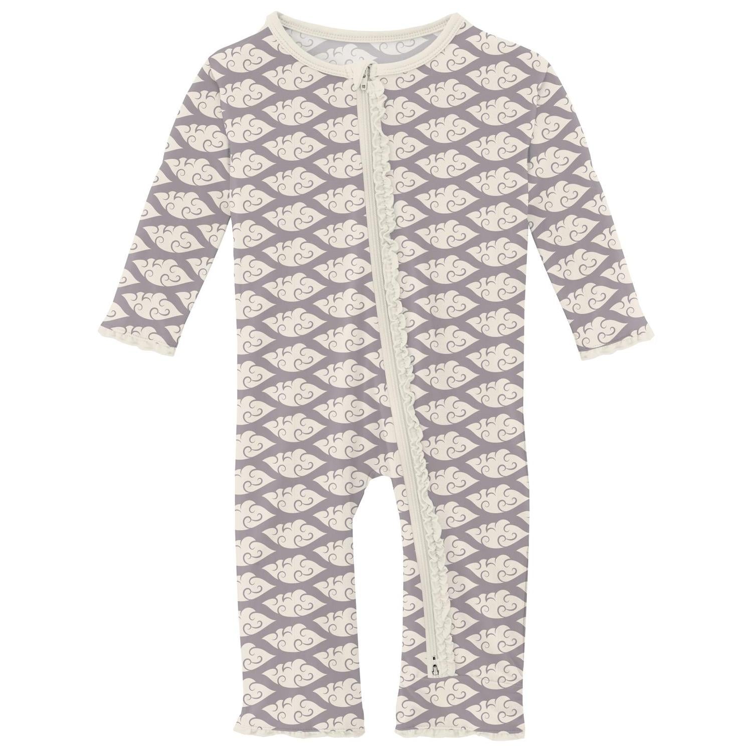 Kickee - Kids' Muffin Ruffle Coverall with 2 Way Zipper