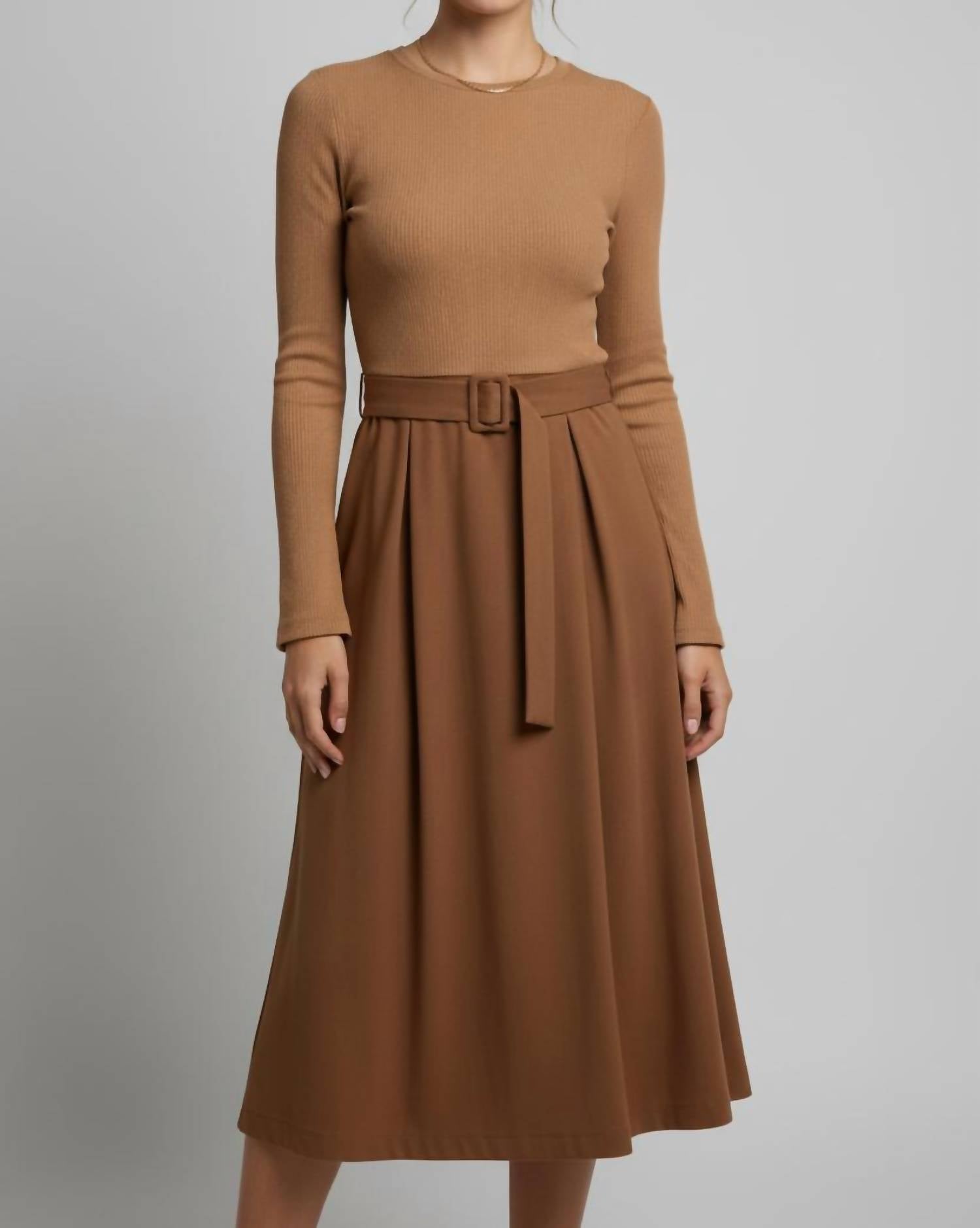 She + Sky - Knit on Cotton Dress
