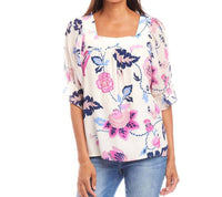 Karen Kane - Women'spetite Size Contrast Square Neck Top