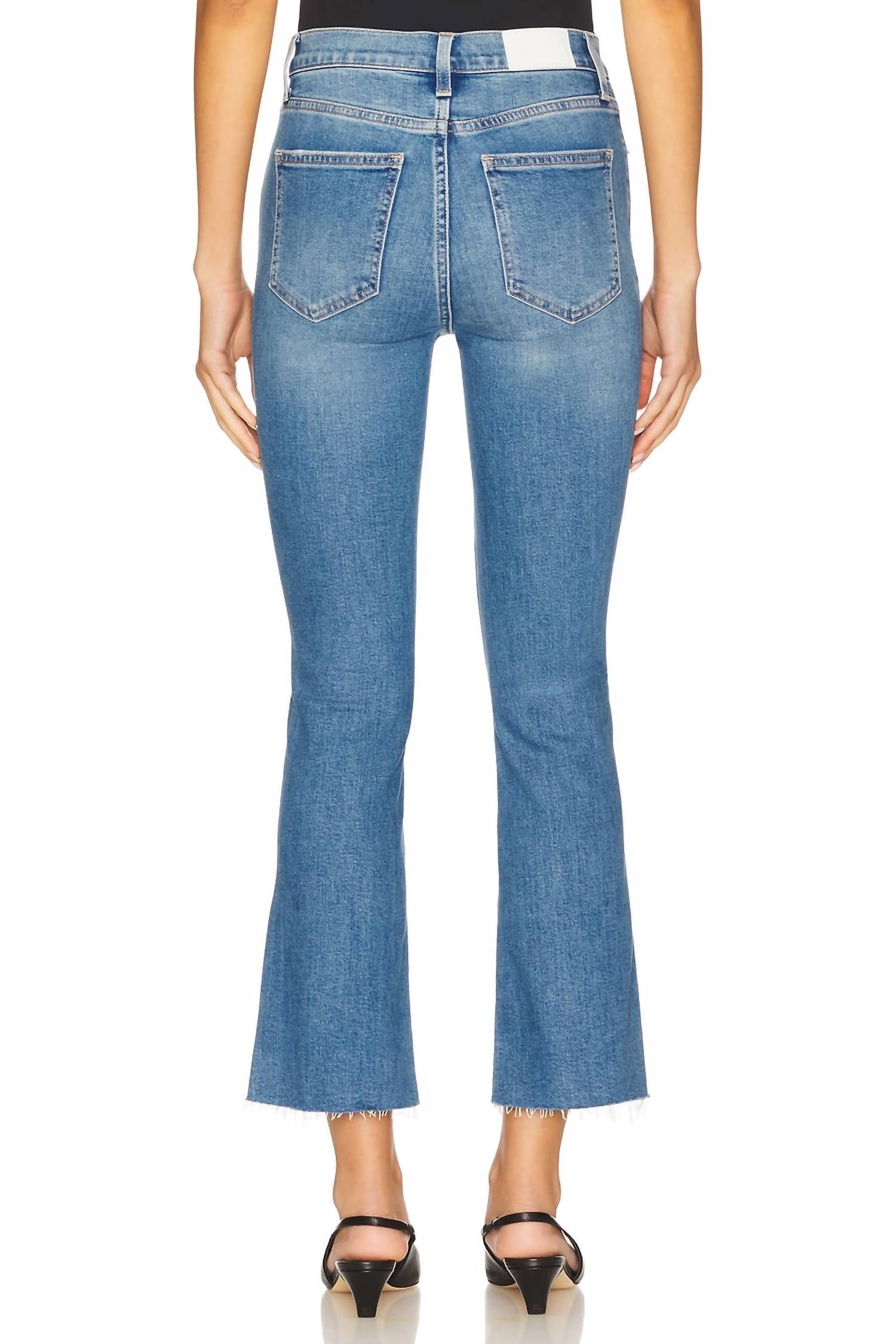 PISTOLA Lennon High Rise Crop Boot Jeans in ami 4 - women's jeans - view 4