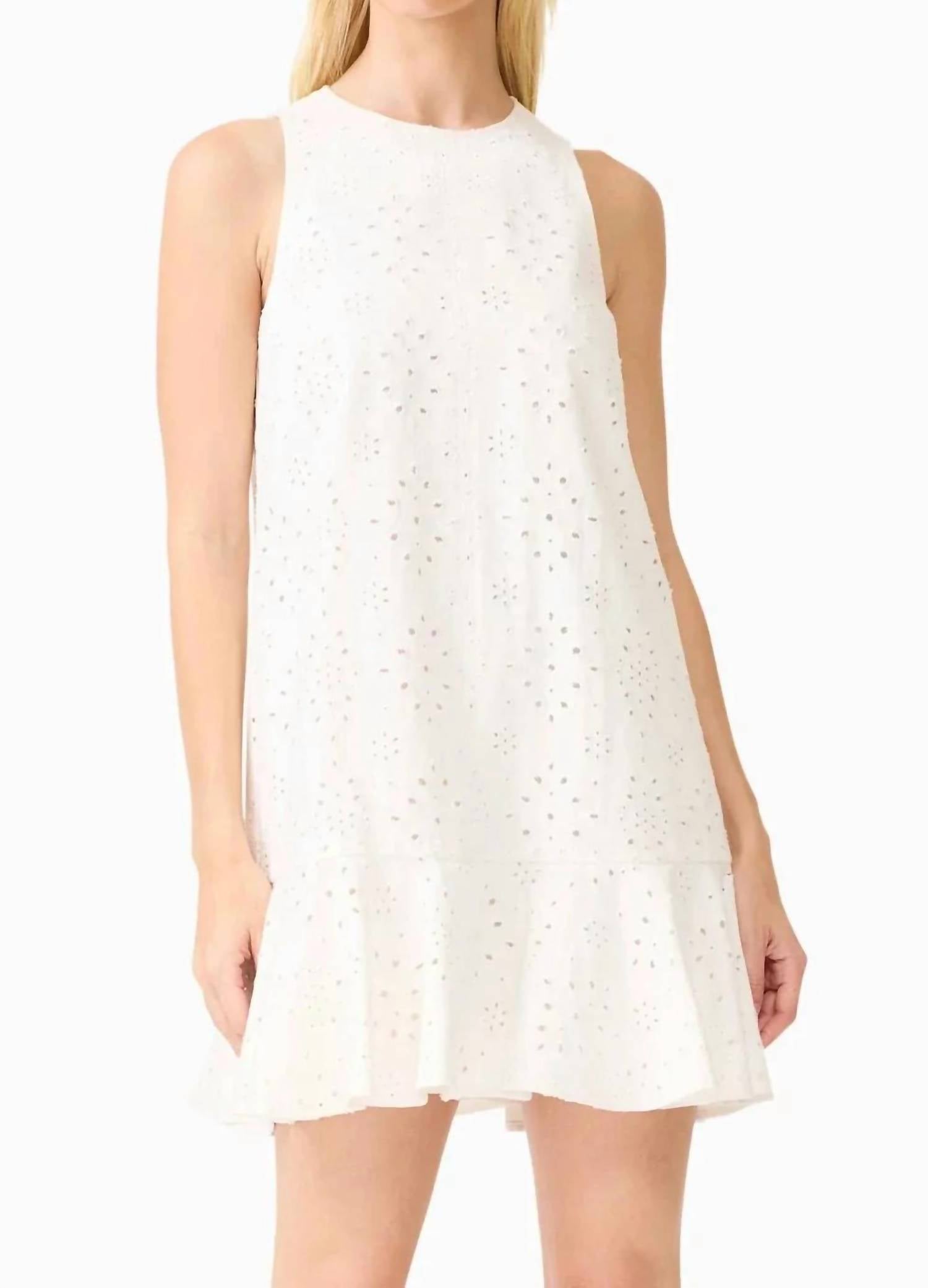 Curaae - Sierra Eyelet Mini Shift Dress