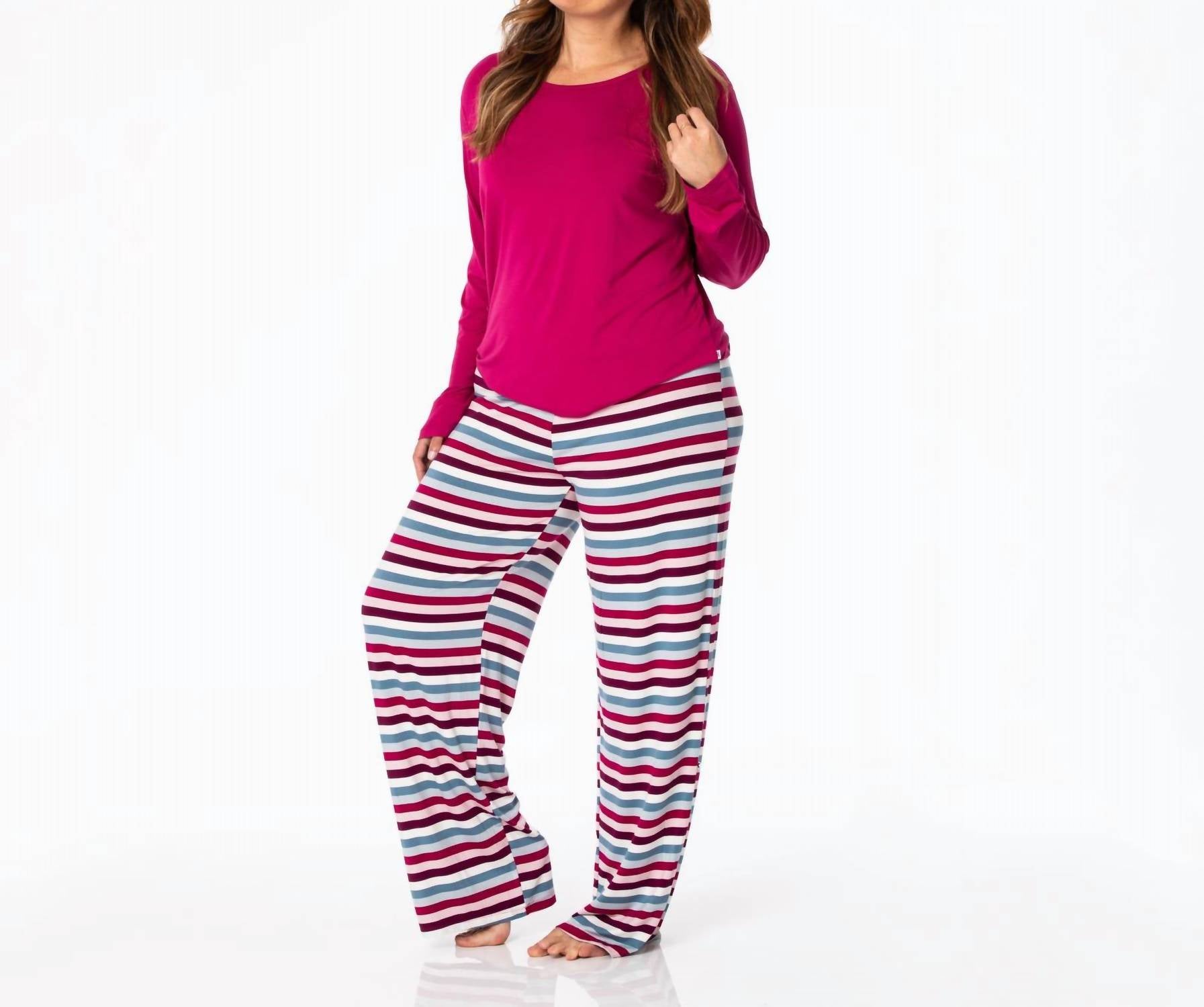 Kickee - Long Sleeve Tee & Pajama Pants Set