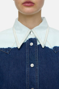 Closed - Denim Western Bleached Button Down Shirt