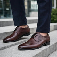 Amali Men's Rui Oxford Shoes in burgundy - men's shoe - view 6