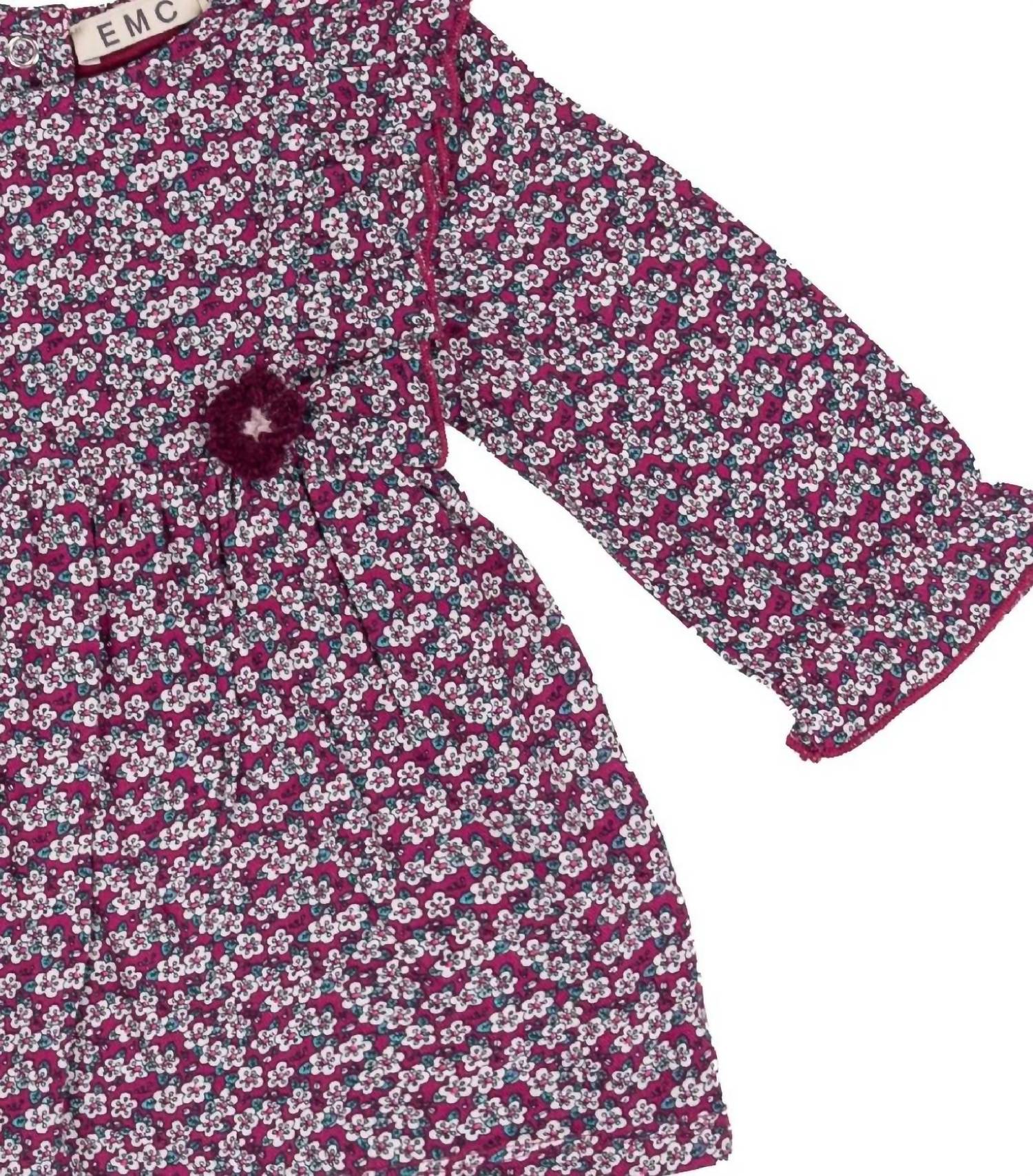Emc - Girl's Long Sleeve Floral Dress