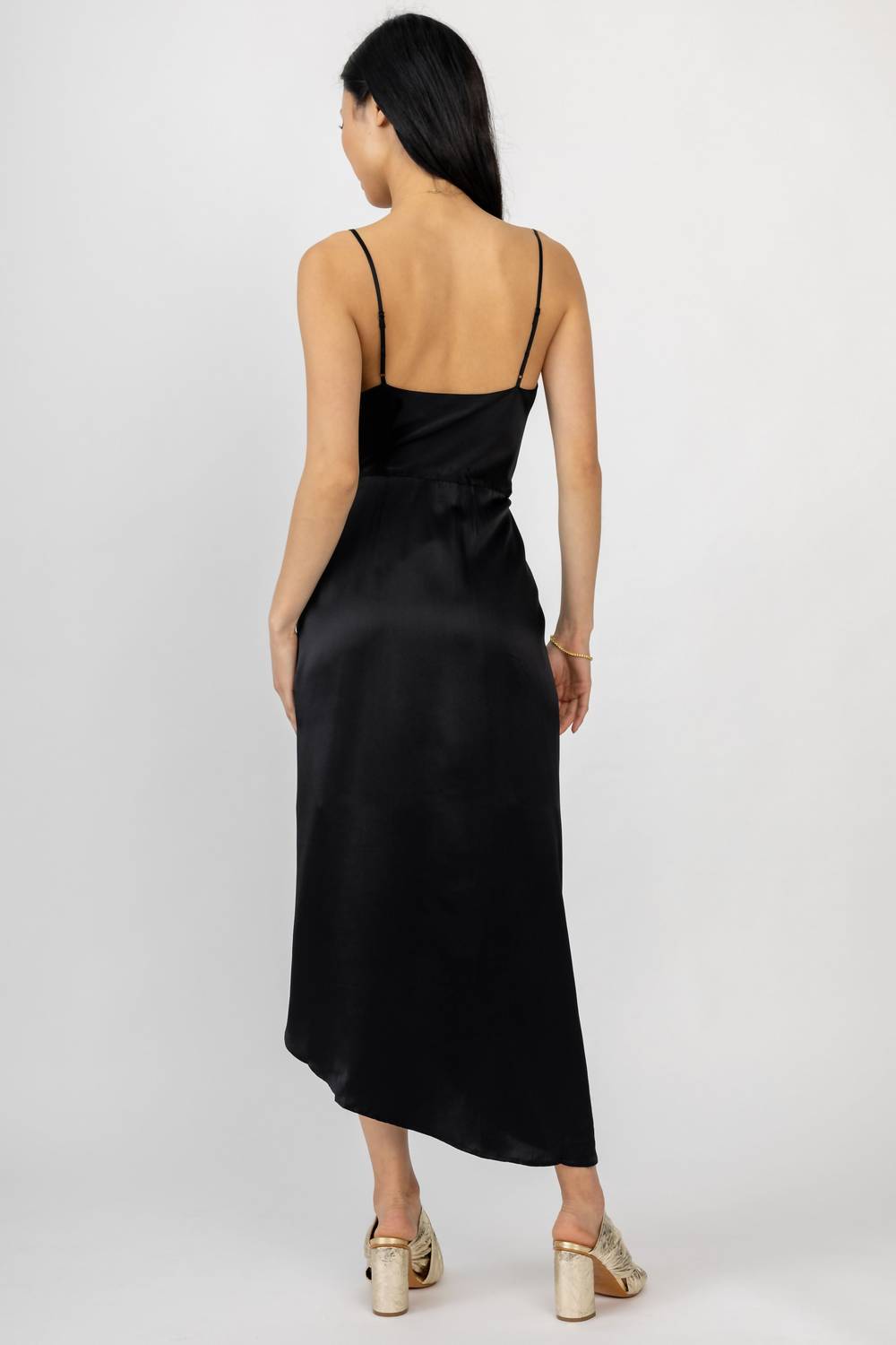 L'Agence - Rose Silk Wrap Dress