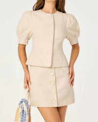 Astr - Cailey Puff Sleeve Top
