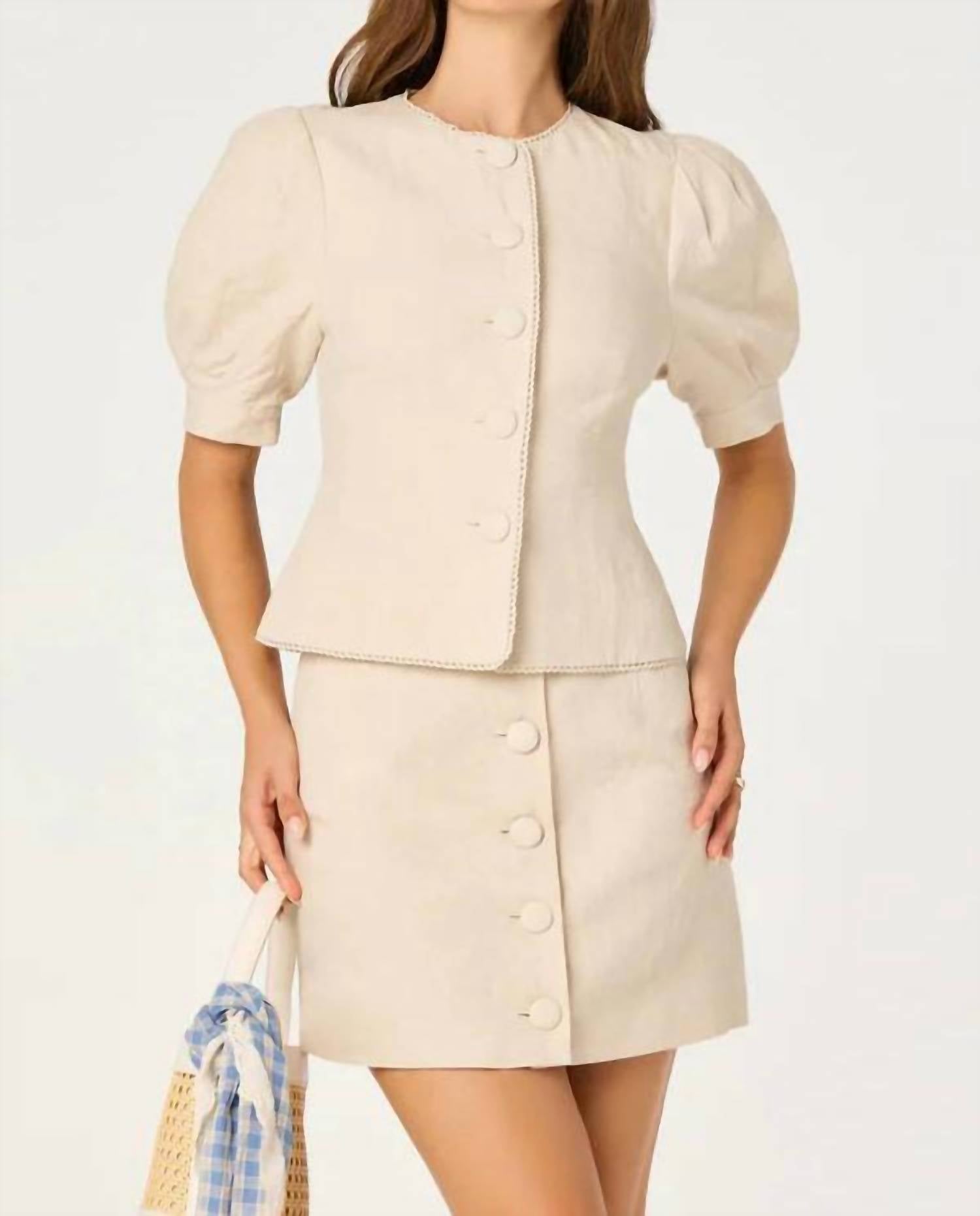 Astr - Cailey Puff Sleeve Top