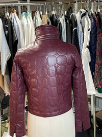 Dolce Cabo - Women's Vegan Leather Quilted Jacket