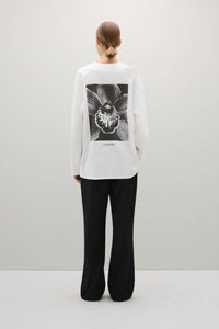 A.Emery Orchid Long Sleeve T-shirt in white - women's long sleeve top - view 5