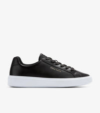 COLE HAAN Women's Grand Crosscourt Daily Sneakers in black white - women's sneaker - detail view